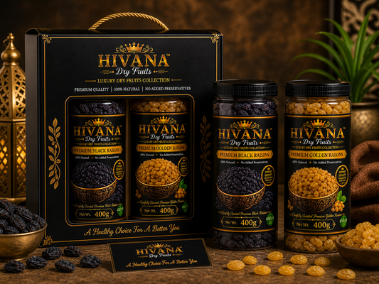 Black Raisins & Golden Raisins Combo (250g Each)