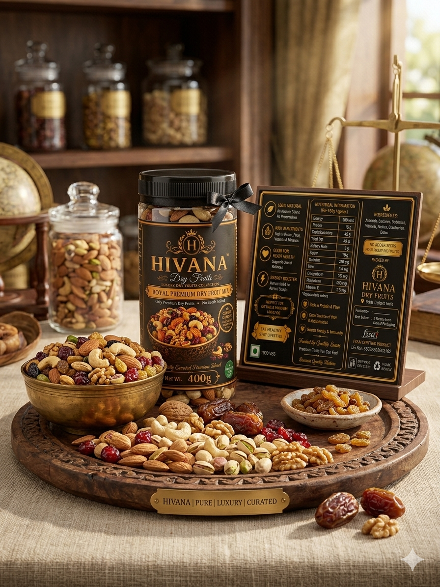 HIVANA Royal Harvest Dry Fruit Blend 400gm