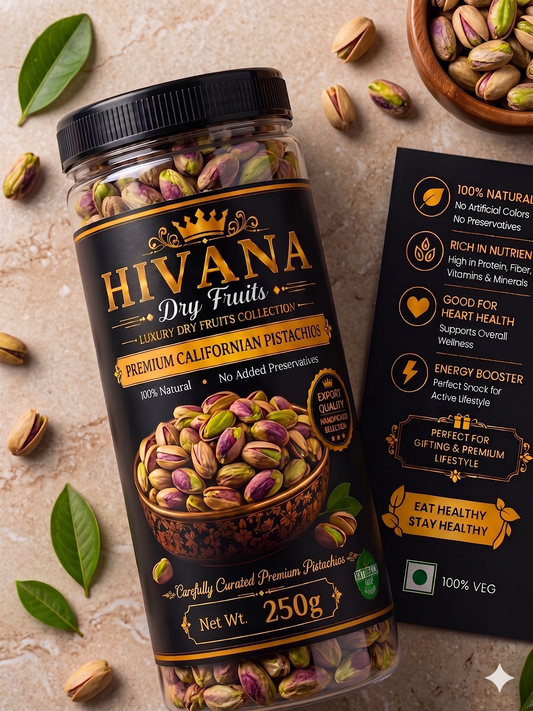 HIVANA Premium Californian Pistachios 250gm