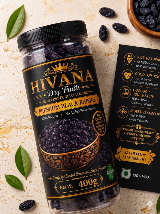 HIVANA Natural Dark Raisins 400gm