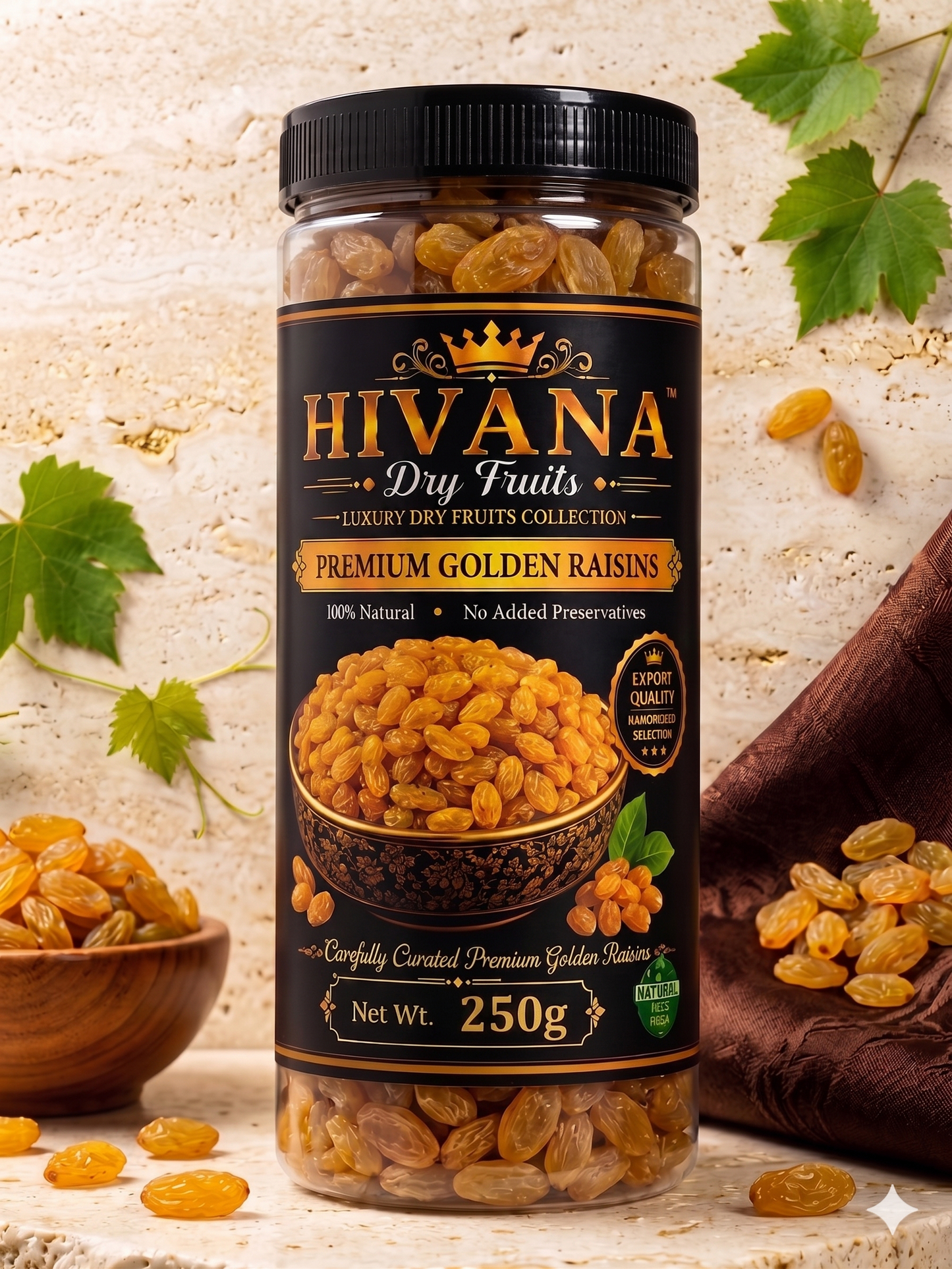 HIVANA Golden Raisins 250gm