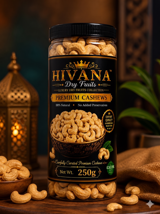 HIVANA Premium Cashews 250gm